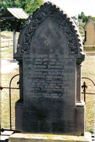 Photo of headstones/Margaret Ross (McLennan) 1818-1894 hdstn Uralla